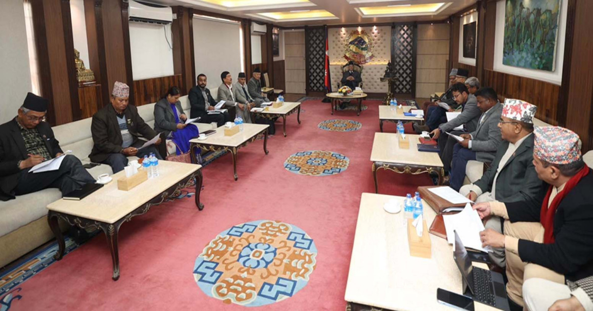 प्रधानमन्त्री र प्रमुख सचेतकहरूको छलफल
