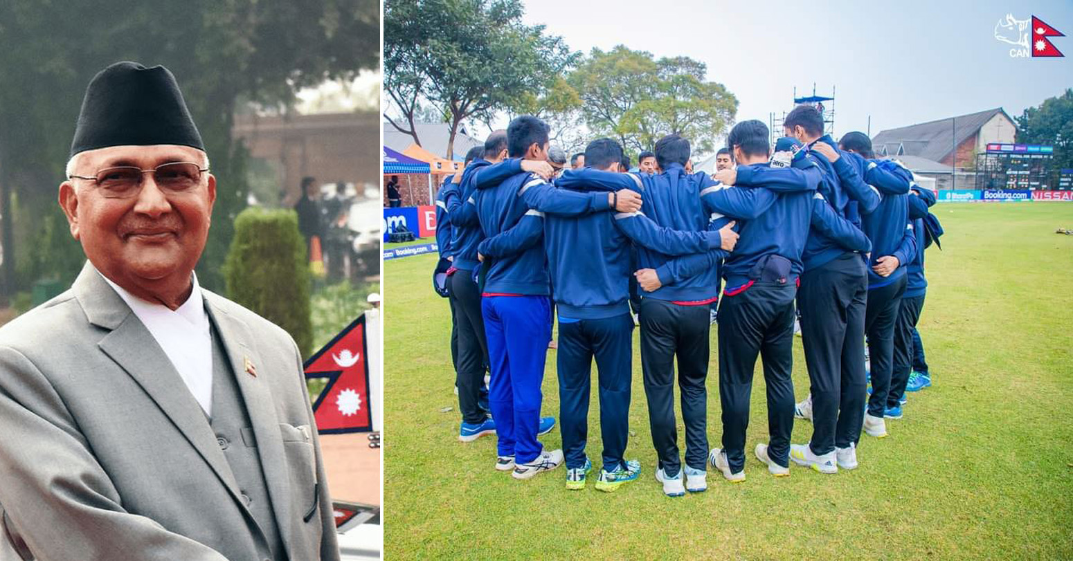 खेलाडीलाई सान्त्वना दिँदै ओलीले भने : नेपाल फर्केपछि सँगसँगै खाना खानेगरि भेटौँला!