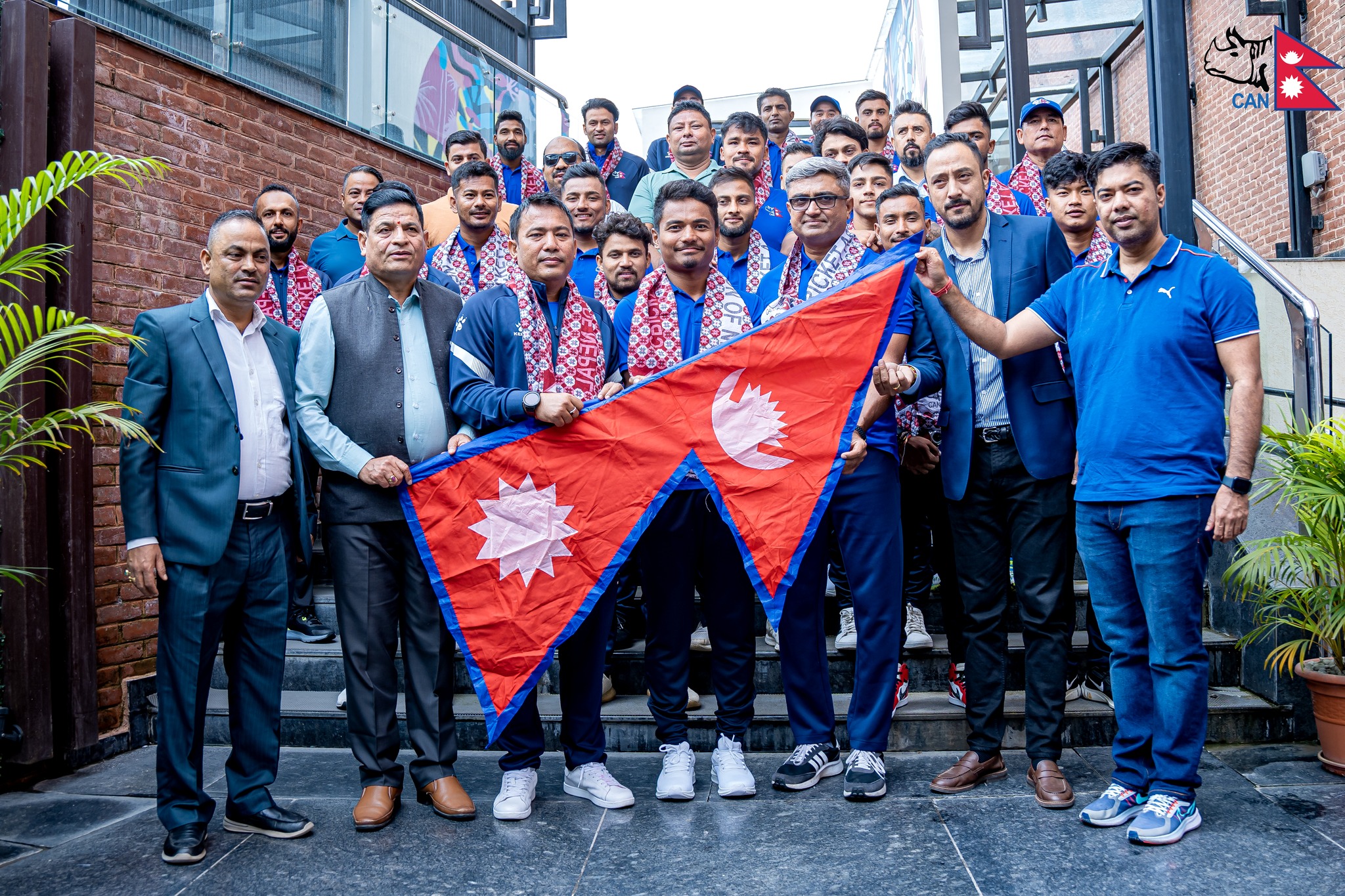 एसियन गेम्समा सहभागी हुने नेपाली क्रिकेट टोलीको बिदाइ, सन्दीप लामिछाने गएनन्