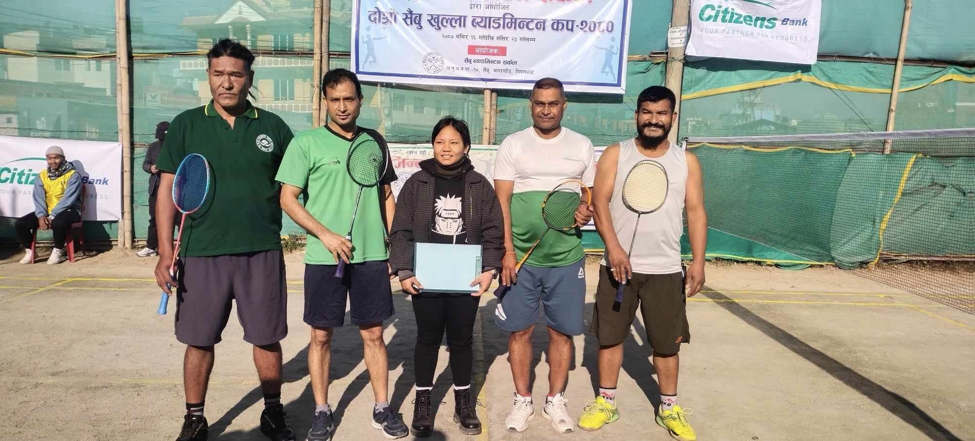दोस्रो खुला ब्याडमिन्टन प्रतियोगितामा चार टिम बिजयी