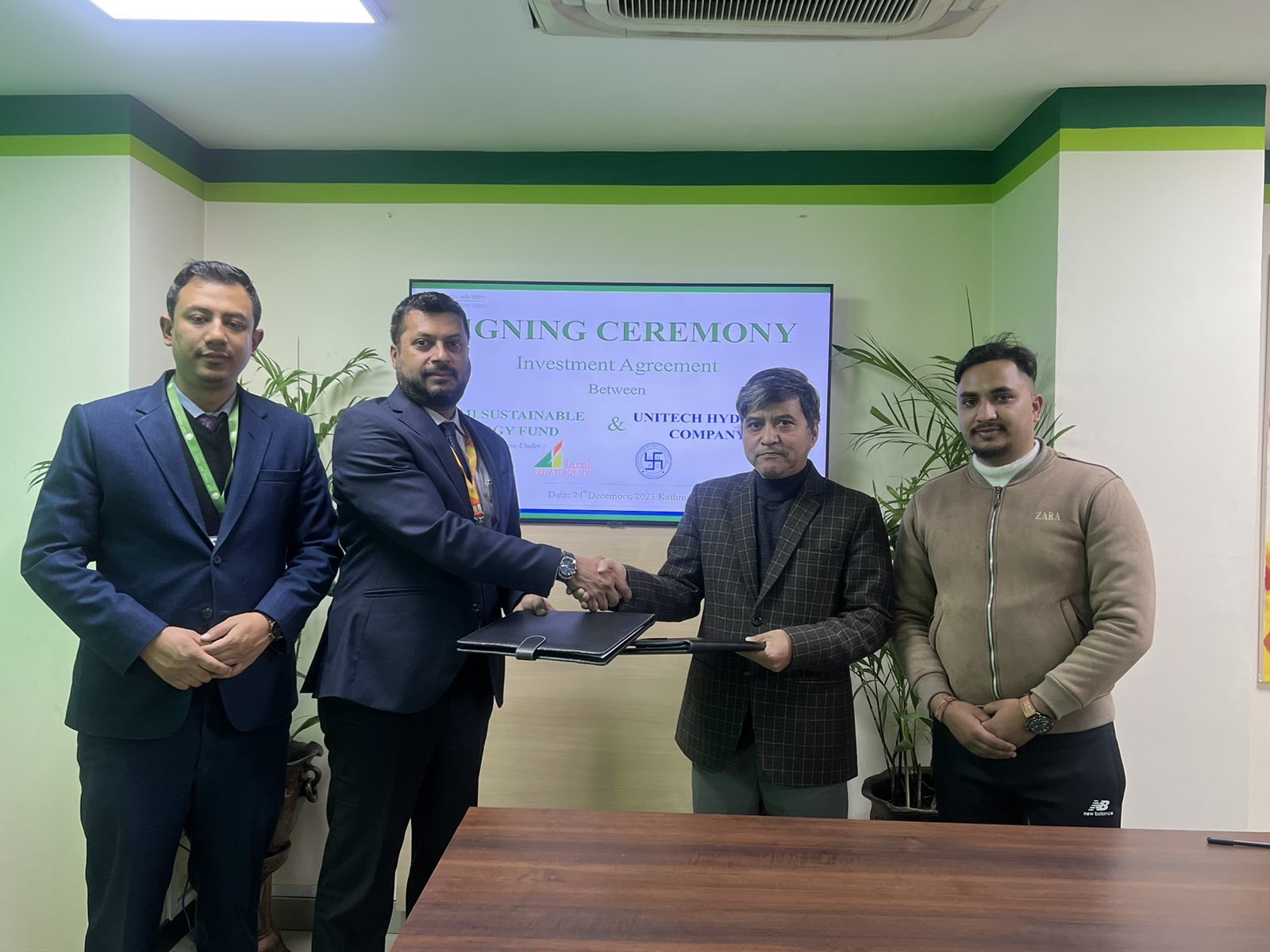 लक्ष्मी सस्टेनेबल इनर्जी फण्डले युनिटेक हाइड्रोपावर कम्पनी लिमिटेडमा रणनीतिक लगानी गर्ने