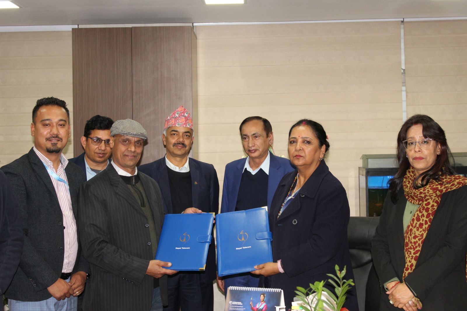 नेपाल टेलिकम र एनआईटीभी नेपाल लिमिटेड बिच सम्झौता