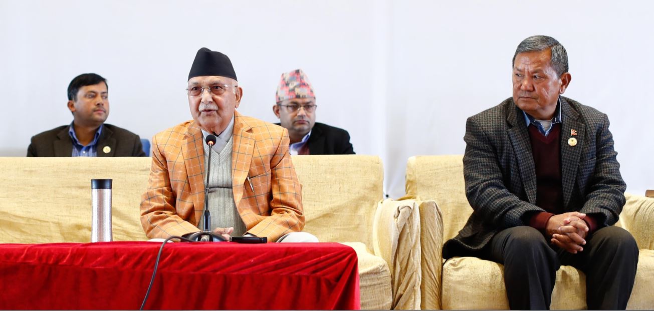 एमालेले बाेलायाे विघटित प्रतिनिधि सभाको संसदीय दलकाे बैठक