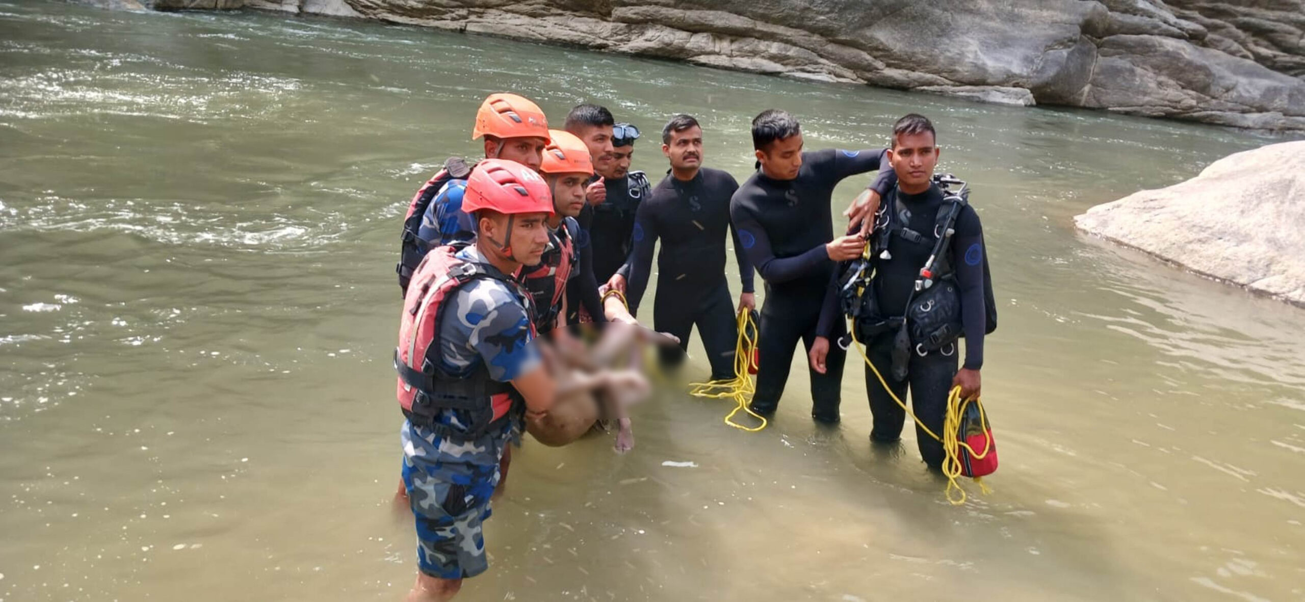 पौडी खेल्ने क्रममा नदिमा डुवेर वेपत्ता भएका बालकको शव फेला