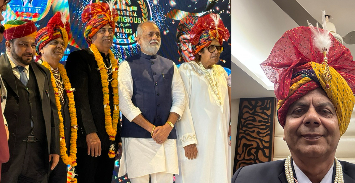 विश्व कीर्तिमानी डा.डीआर उपाध्यायलाई भारतको इन्दोरमा सम्मान
