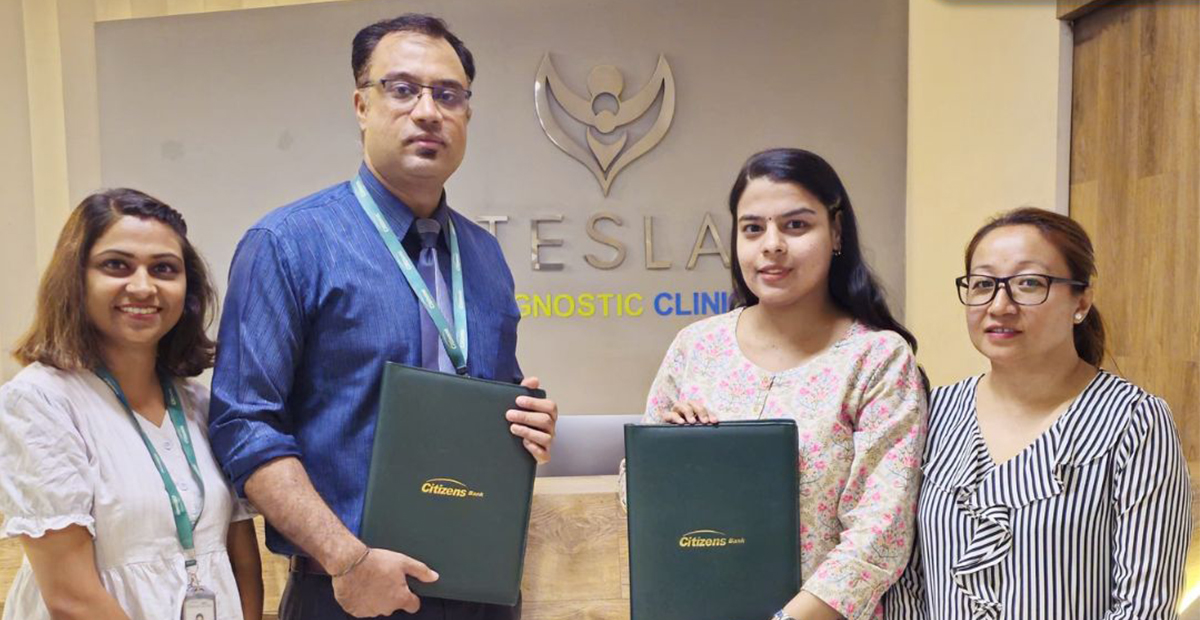 सिटिजन्स बैंक र टेस्ला डायग्नोस्टिक क्लिनिकबिच सम्झौंता