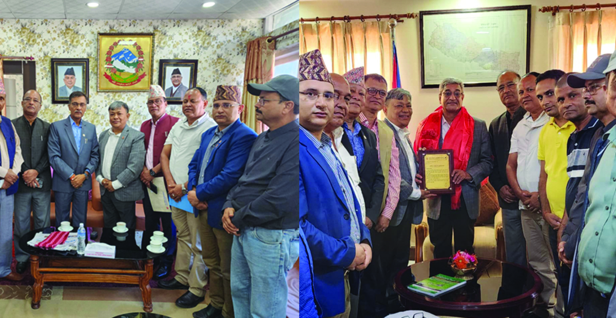 निर्माण उद्योगको समस्याबारे मन्त्रीद्धय लेखक र चौरसियालाई ब्रिफिङ