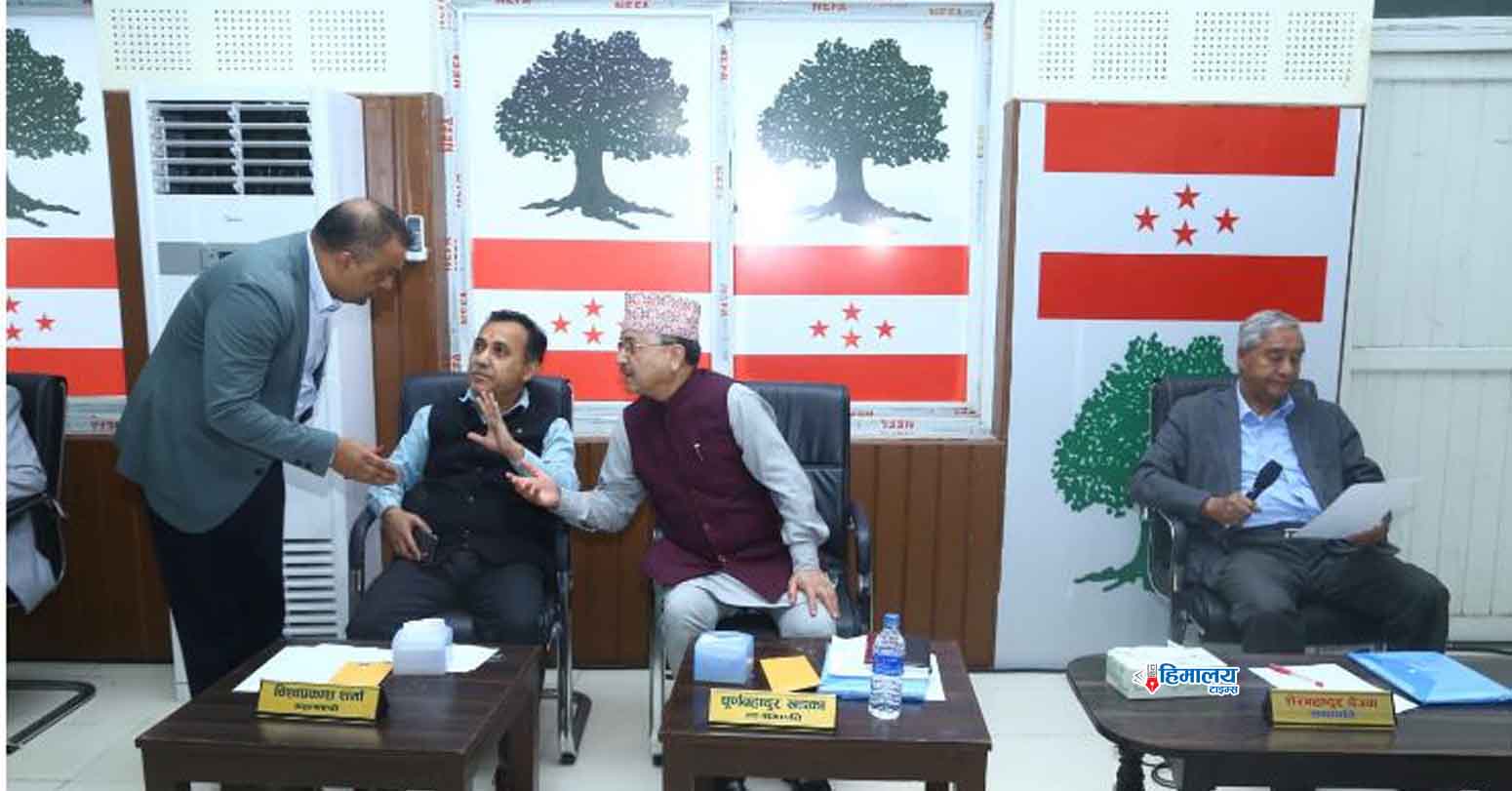 आगामी सरकारको नेतृत्वमा दोस्रो तहका नेताहरुलाई अघि सार्न  सभापति देउवालाई महामन्त्री शर्माको सुझाव