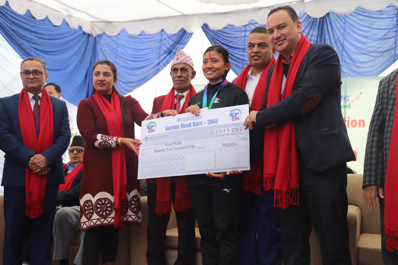 गरिमा विकास बैंकको गरिमा रोड रेस कम्पनीटिसन २०८१ सम्पन्न