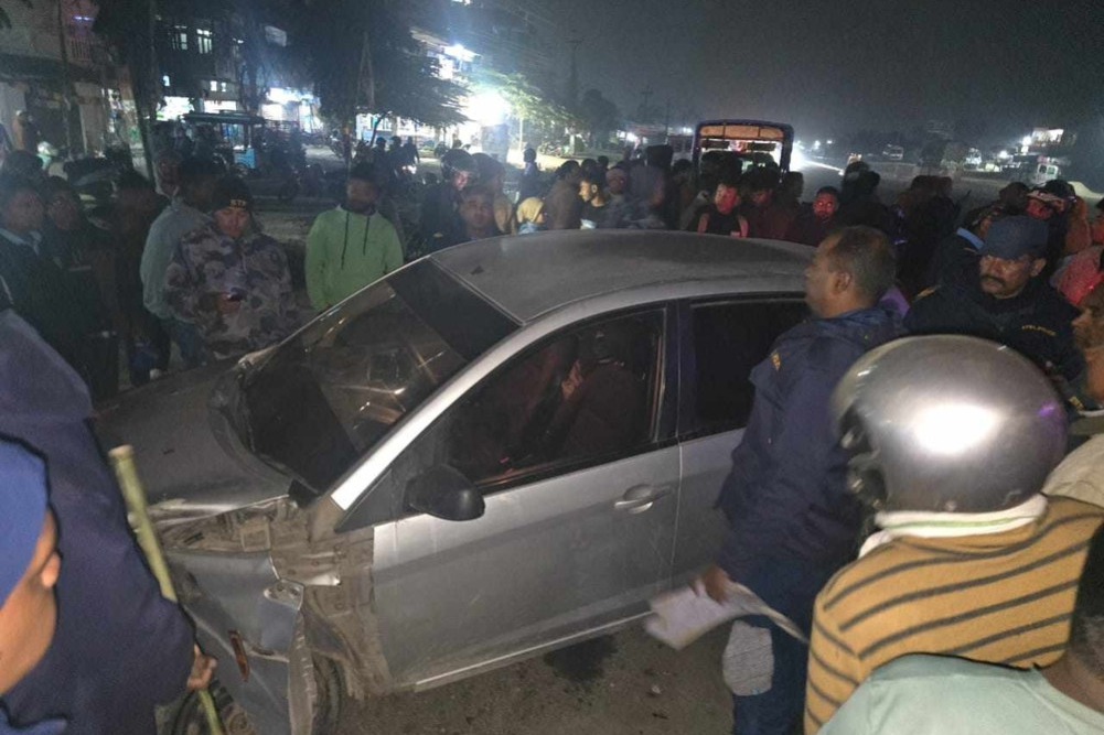 दुर्घटनाग्रस्त कारमा १३० किलो गाँजा भेटियो