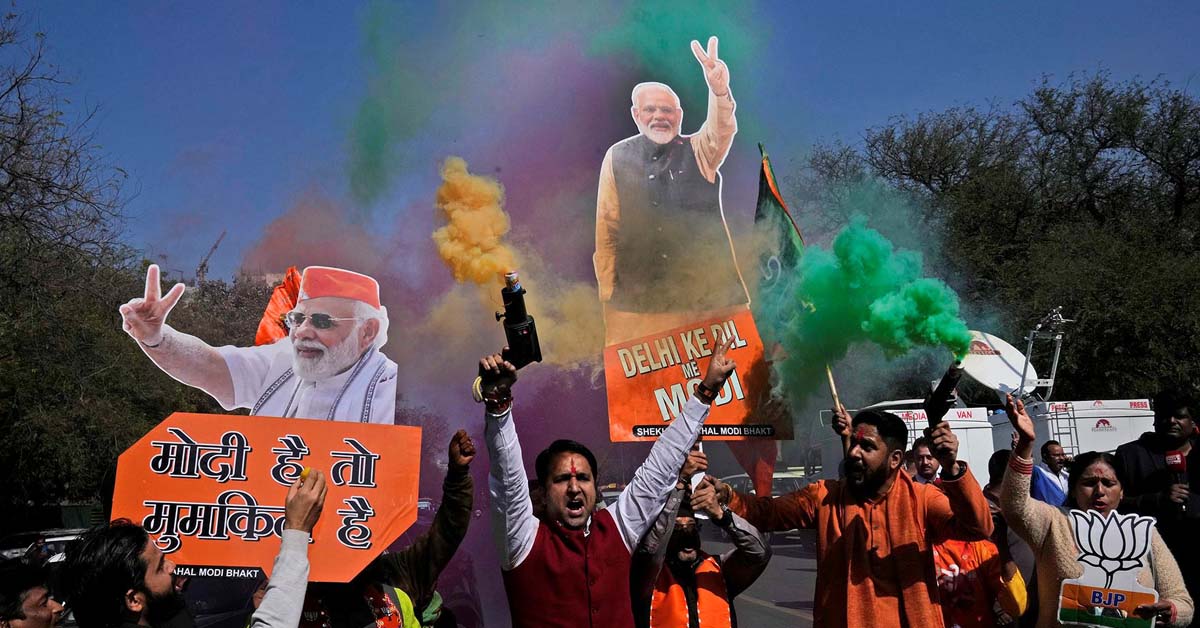२७ वर्षपछि नयाँ दिल्लीमा भाजपाकाे कम्ब्याक, काङ्ग्रेसको प्रतिनिधित्व शून्य