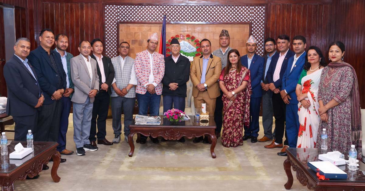 प्रेस चौतारीको नयाँ नेतृत्वलाई प्रधानमन्त्रीले दिए बधाई