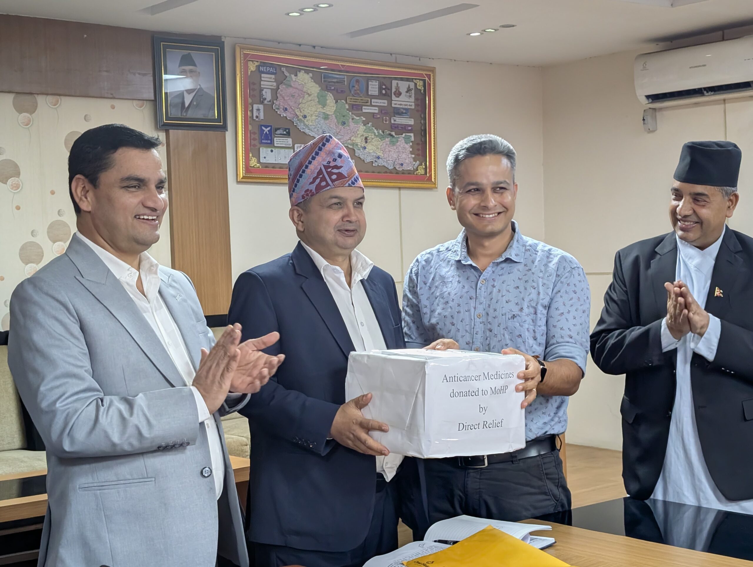 क्यान्सरको औषधि बिरामीलाई निःशुल्क दिने : मन्त्री पौडेल
