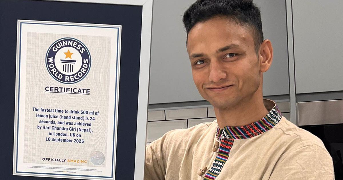 नेपाल आर्मीका हरिचन्द्र गिरीको छैटौं गिनिज वर्ल्ड रेकर्ड