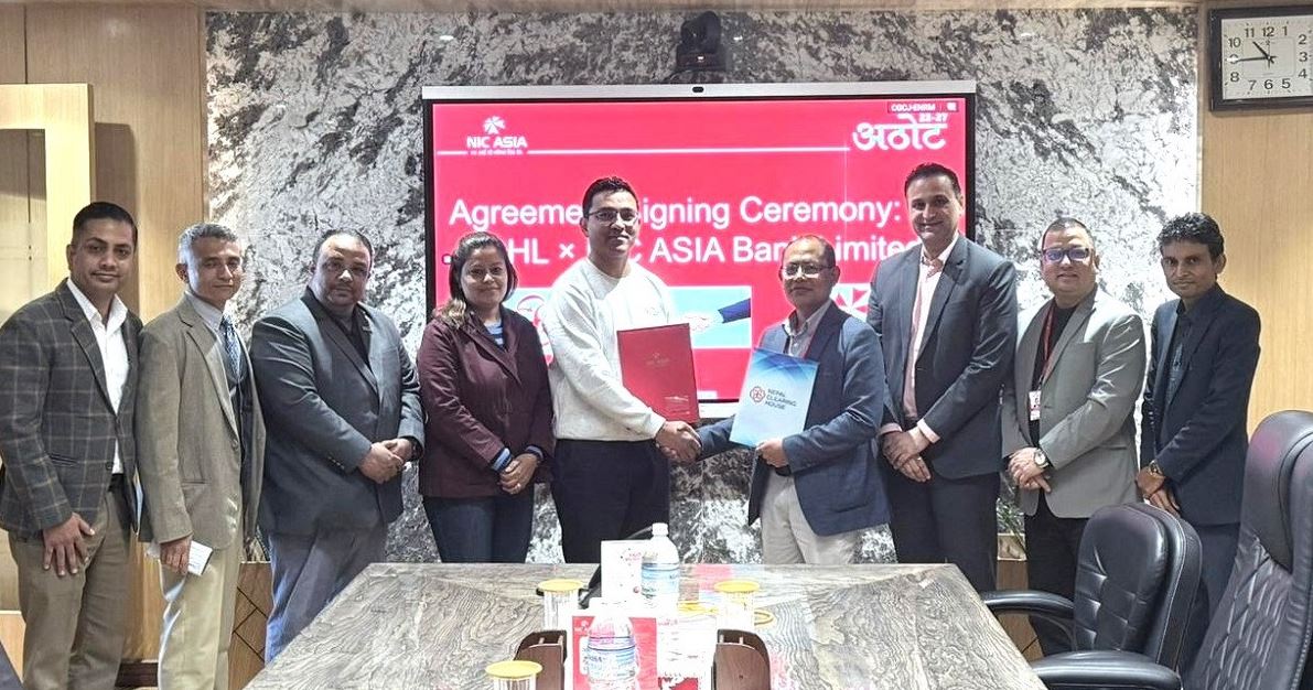 नेपाल पे कार्ड जारी गर्ने सम्बन्धमा एनआईसी एशिया बैंक र एनसीएचएलबीच रणनीतिक सम्झौता