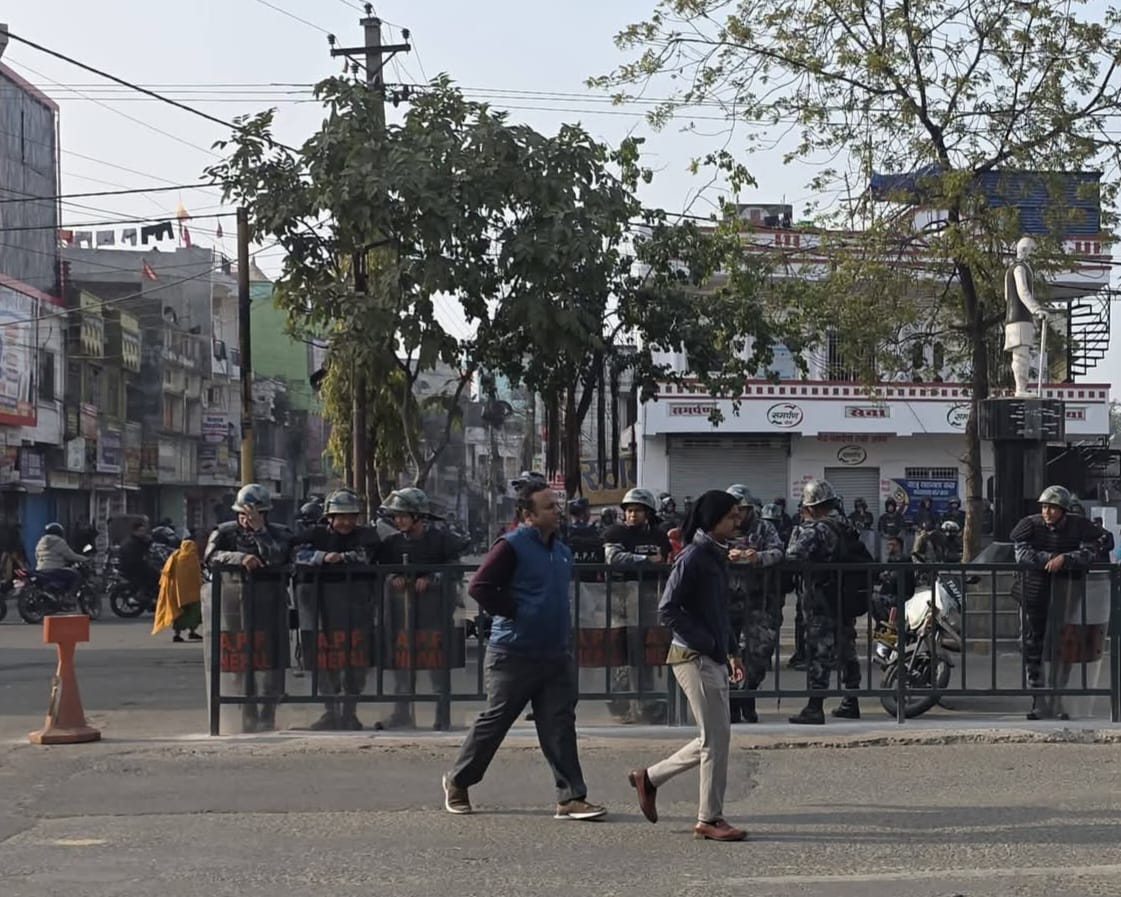 वीरगञ्जमा साँझदेखि भोलि बिहानसम्म कफ्र्यू आदेश
