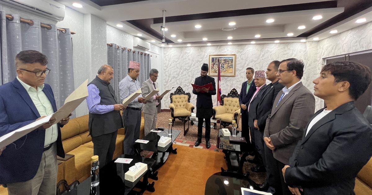 सात विश्वविद्यालयका नवनियुक्त उपकुलपतिले लिए शपथ