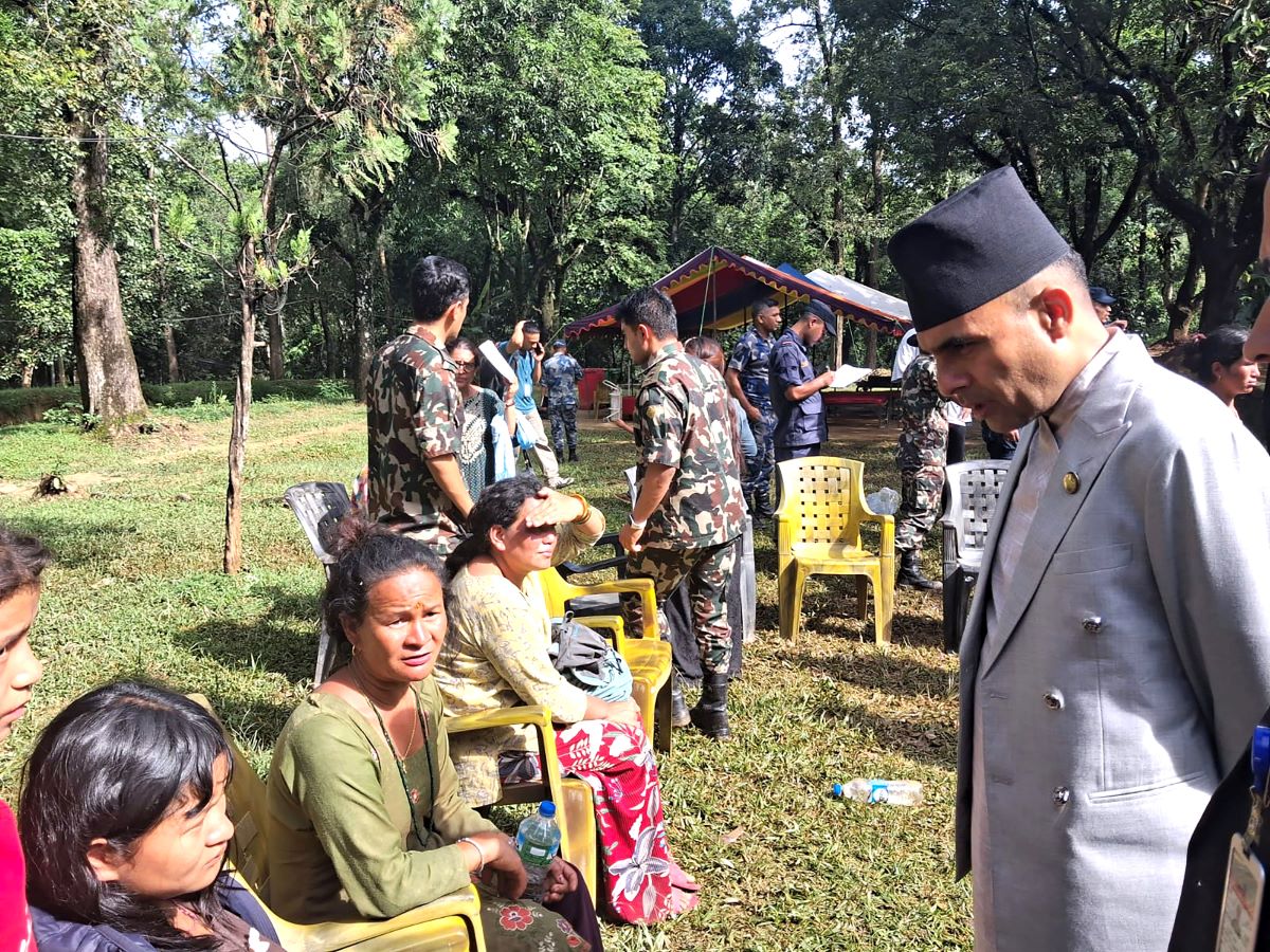 भोटेकोशी बाढीबाट प्रभावित १२३ जनाको सेनाद्वारा हवाई उद्धार