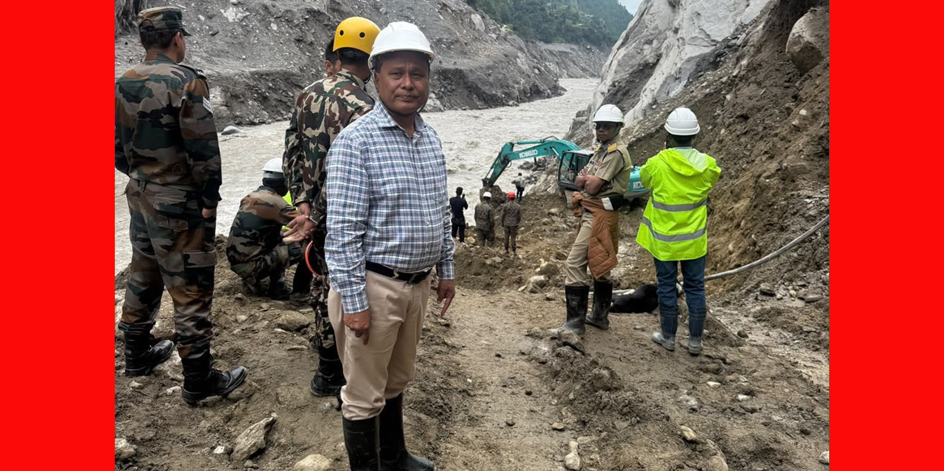 चिलिमे सुरुङमा फसेका कर्मचारीको उद्धारकार्य तीव्र, भित्रबाट प्रतिध्वनि र चिसो हावा आएपछि सकुशल रहेको आशा