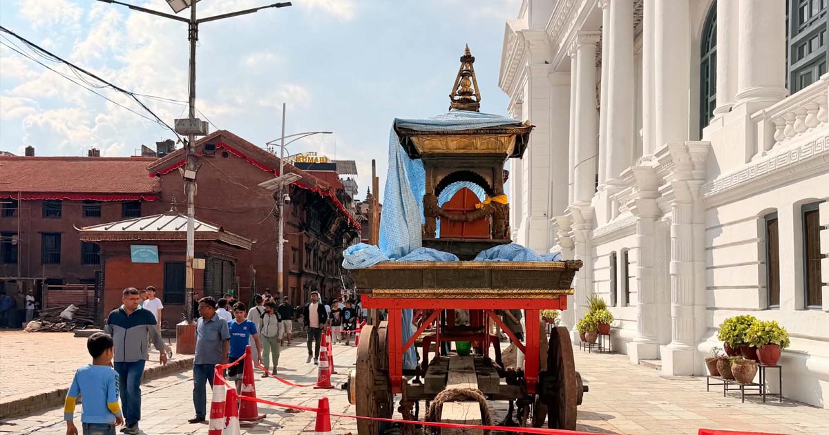 वसन्तपुरमा इन्द्रजात्राको तयारी अन्तिम चरणमा