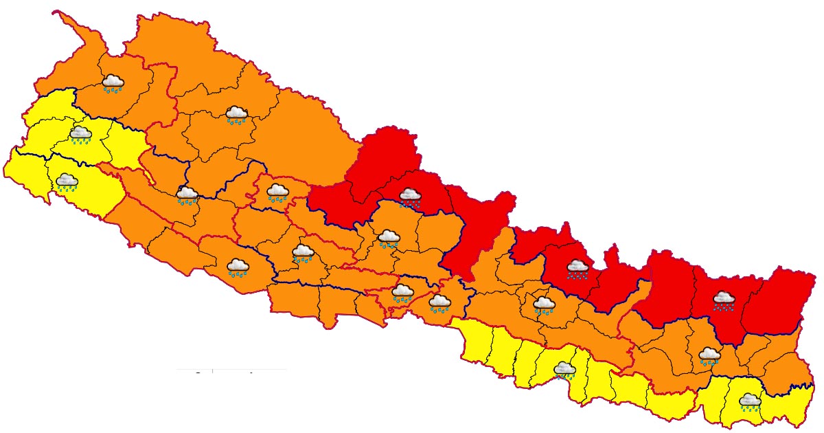 शुक्रबारदेखि वर्षा बढ्ने, रातिको यात्रा नगर्न यातायात व्यवसायीको आग्रह