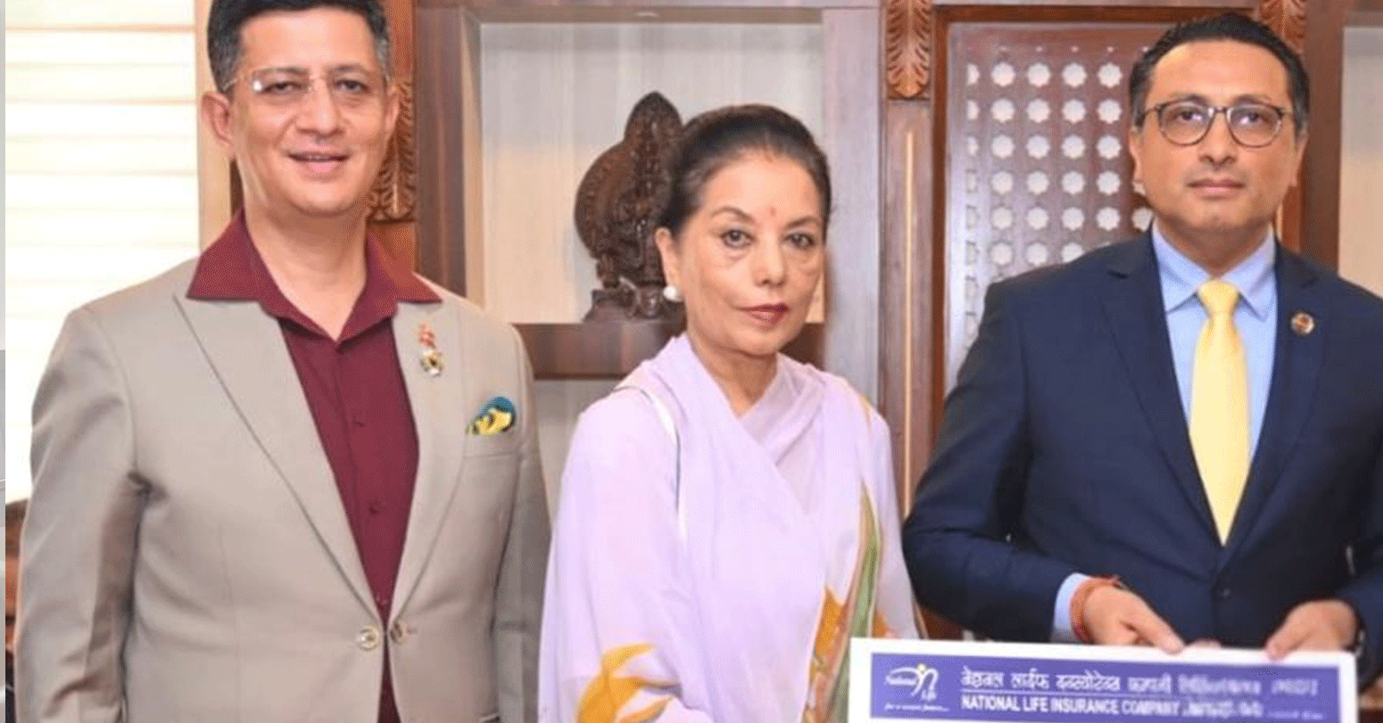 भोटेकोशी बाढीपीडितका लागि नेसनल लाइफ इन्स्योरेन्सको १ करोड ५१ लाख सहयोग