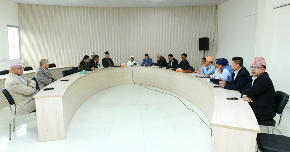 च्यासलमा एमाले सचिवालय बैठक : स्थायी कमिटी र पोलिटब्युरो गठनबारे छलफल